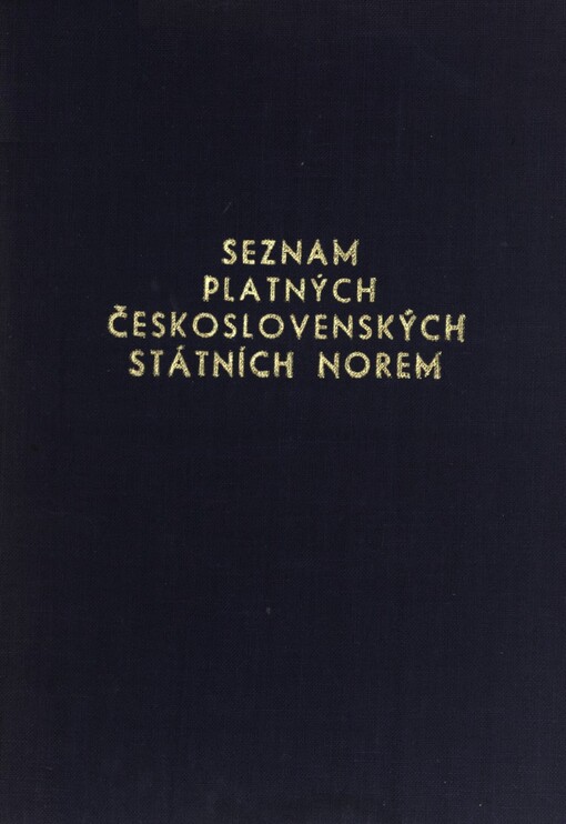 Seznam československých norem