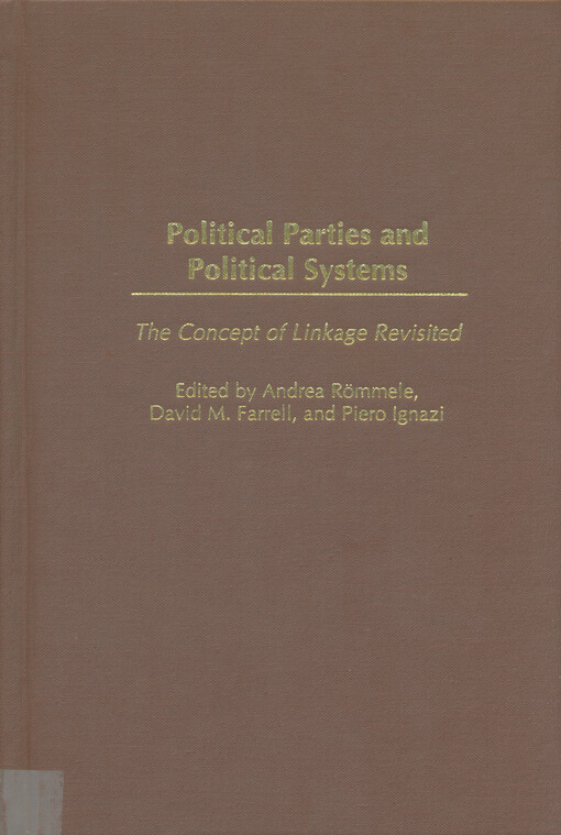 Political parties and political systems : the concept of linkage revisited