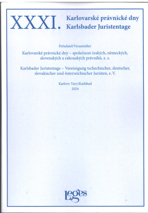 XXXI. Karlovarské právnické dny