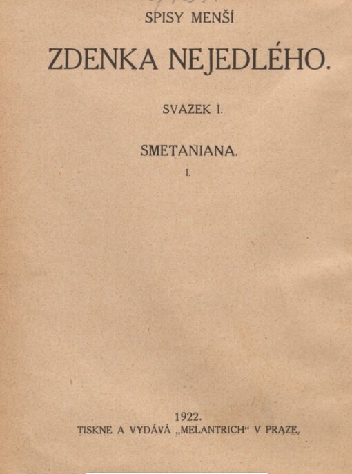 Smetaniana.I.