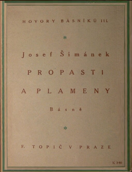 Propasti a plameny :básně 1910-1916