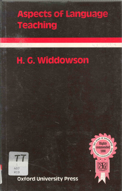 Aspects of Language Teaching