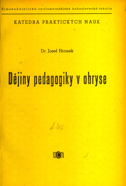 Dějiny pedagogiky v obryse