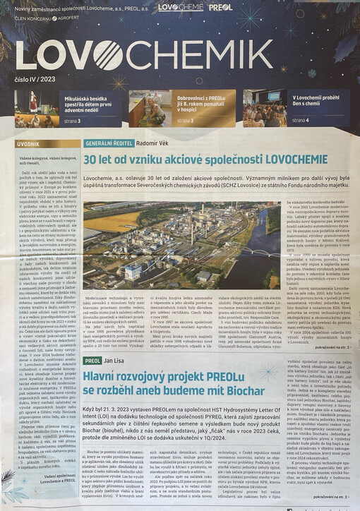 Lovochemik : noviny zaměstnanců společnosti Lovochemie