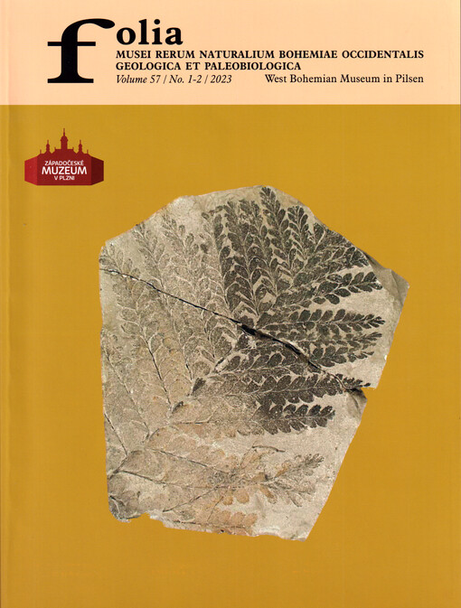 Folia musei rerum naturalium Bohemiae occidentalis. Volume 57, No. 1-2, 2023, Geologica et paleobiologica