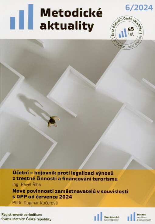 Účetní - bojovník proti legalizaci výnosů z trestné činnosti a financování terorismu
