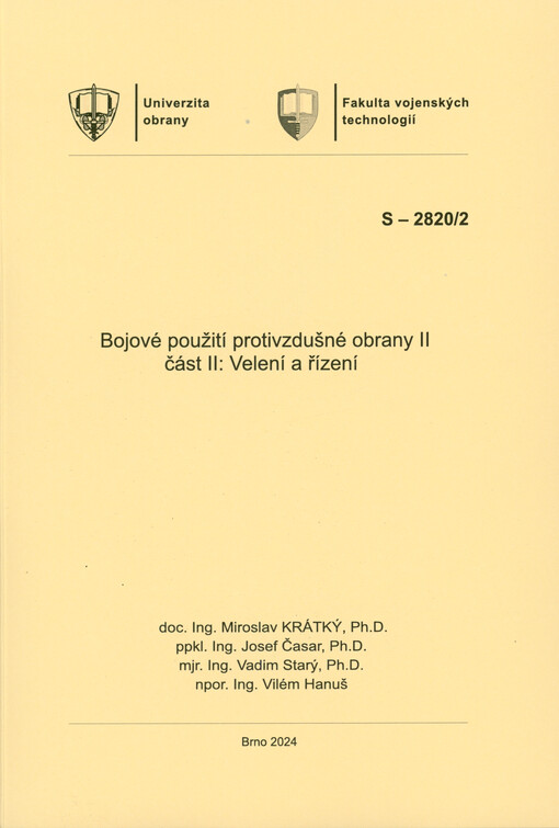 Bojové použití protivzdušné obrany II. Část II, Velení a řízení
