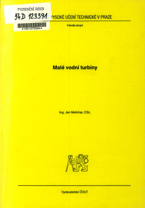 Malé vodní turbíny