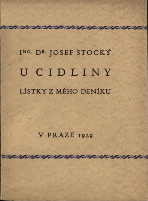 U Cidliny :lístky z mého deníku