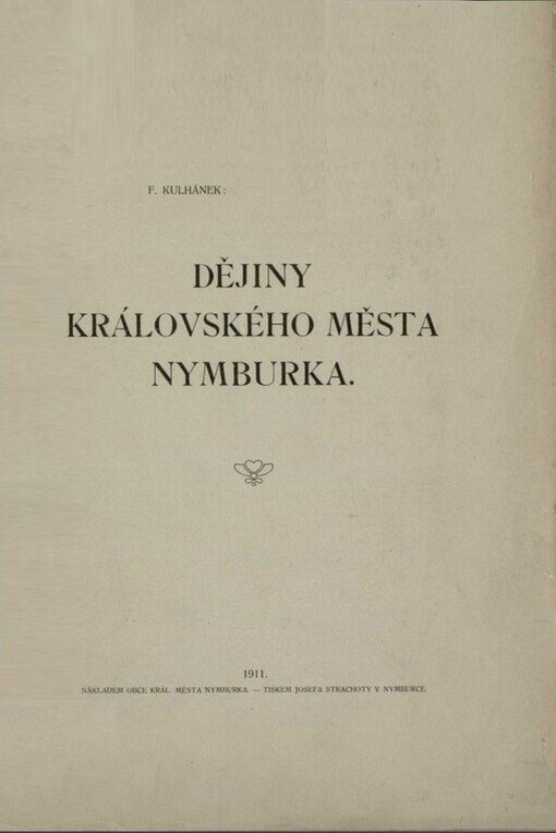 Dějiny královského města Nymburka