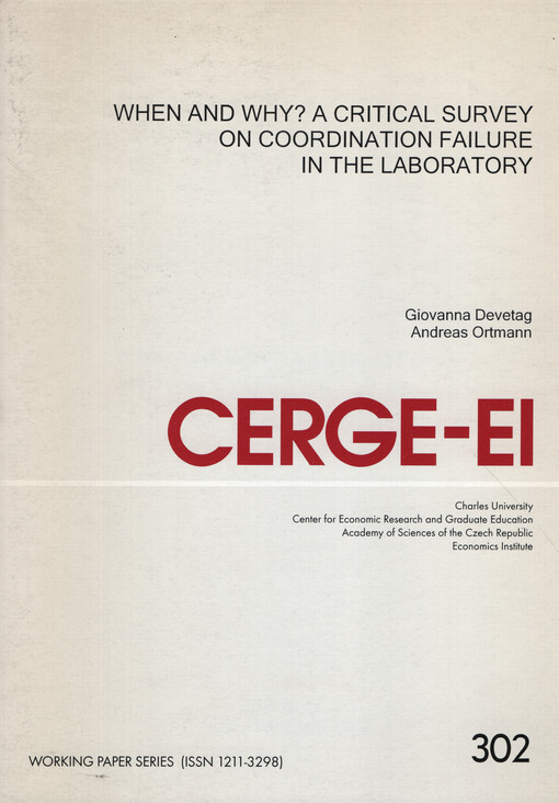 When and why? A critical survey on coordination failure in the laboratory