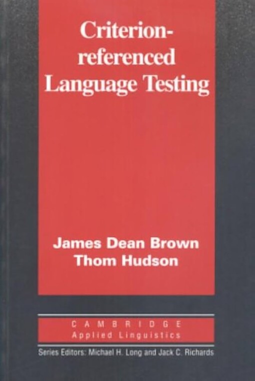 Criterion-referenced language testing
