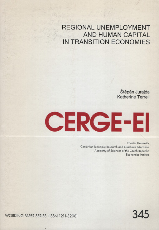 Regional unemployment and human capital in transition economies