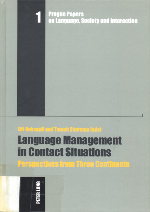 Language management in contact situations : perspectives from three continents