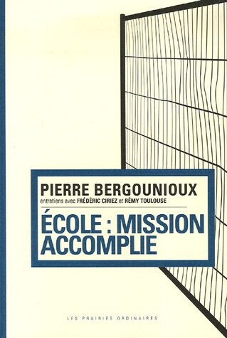 École, mission accomplie