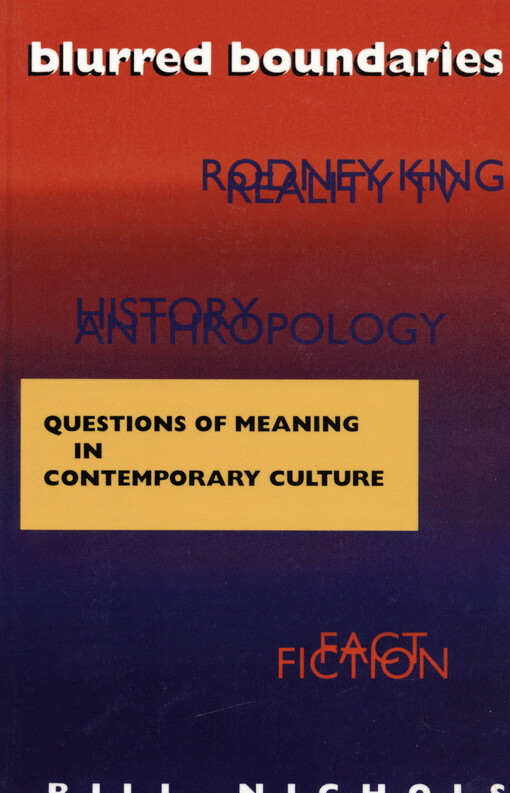 Blurred boundaries : question of meaning in contemporary culture