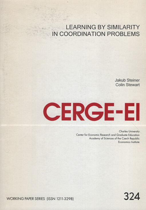 Learning by similarity in coordination problems