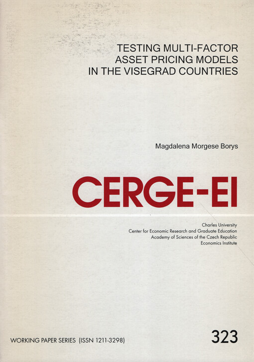 Testing multi-factor asset pricing models in the Visegrad countries