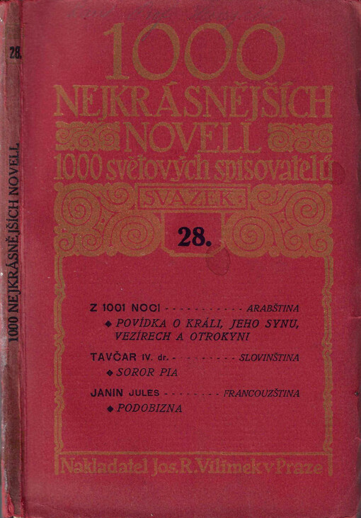 1000 nejkrásnějších novell 1000 světových spisovatelů. Sv. 28