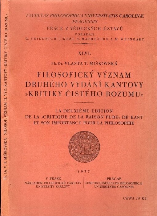 Filosofický význam druhého vydání Kantovy 