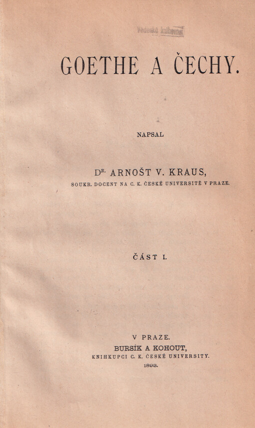Goethe a Čechy.