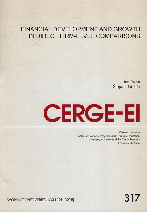 Financial development and growth in direct firm-level comparisons