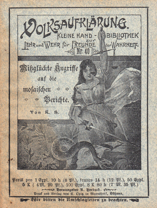 Mißglückte Angriffe auf die mosaischen Berichte