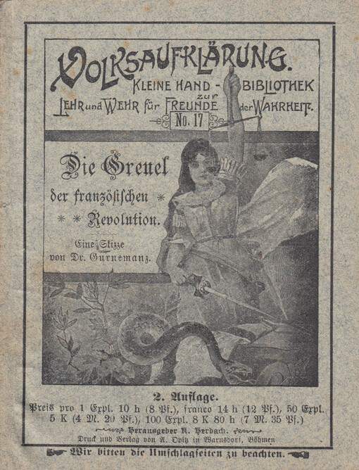 Die Greuel der französischen Revolution /eine Skizze von Gurnemanz