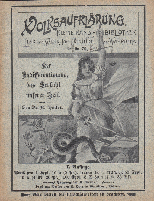 Indifferentismus, das Irrlicht unserer Zeit