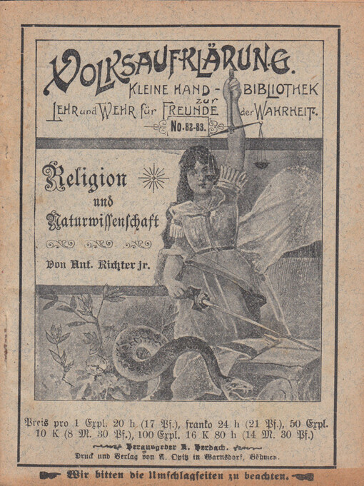 Religion und Naturwissenschaft, oder, Die Religion nach dem Urteile der größten Forscher des XIX. Jahrhunderts