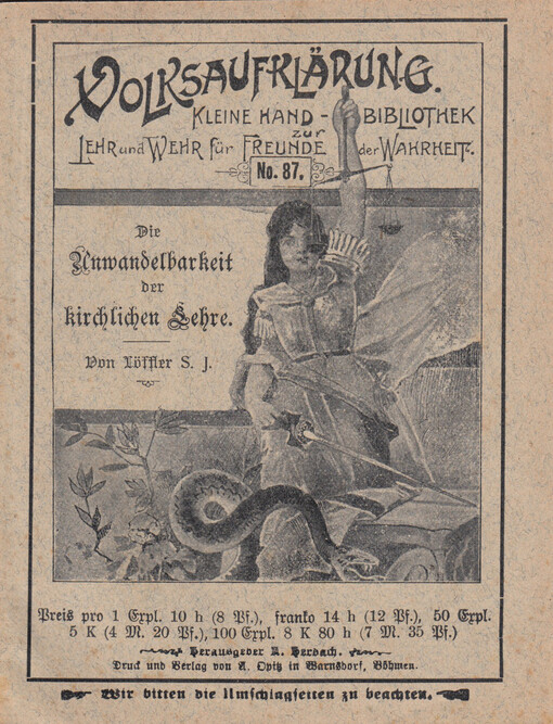 Unwandelbarkeit der kirchlichen Lehre trotz der Wandlungen des menschlichen Geistes: Vortrag, gehalten auf der General-Versammlung der Leogesellschaft in Feldkirch