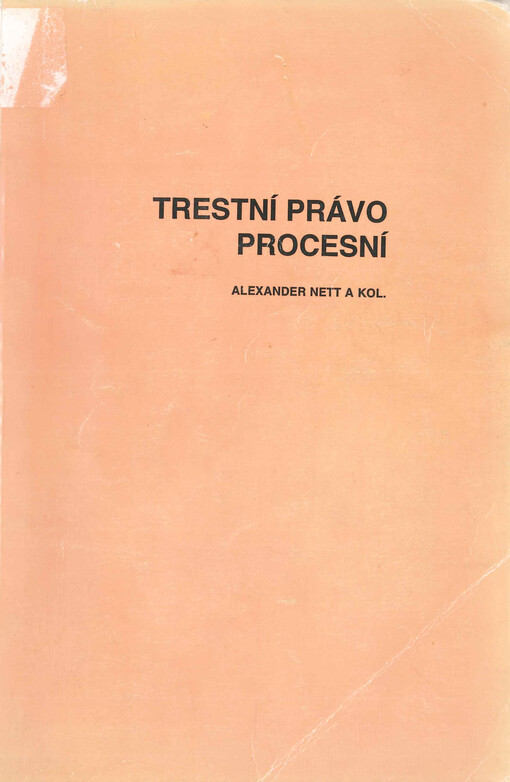 Trestní právo procesní