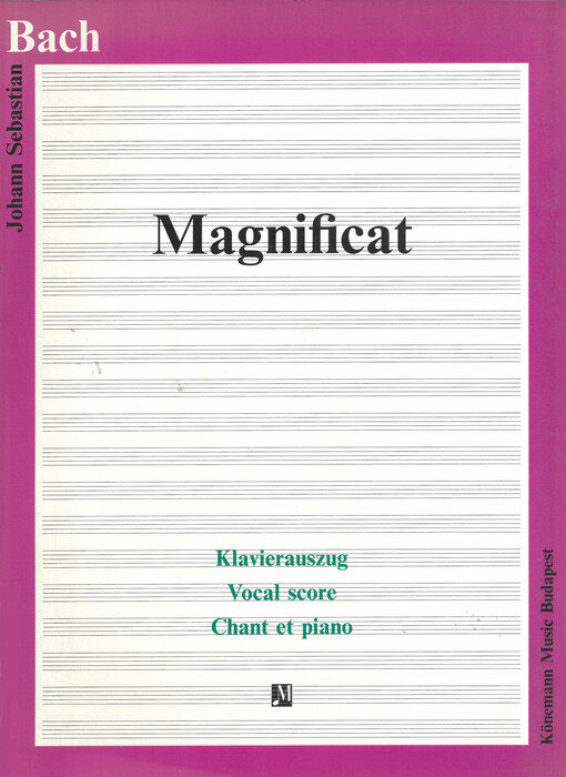 Magnificat in D : BMV 243 : Klavierauszug, Vocal score, Chant et piano