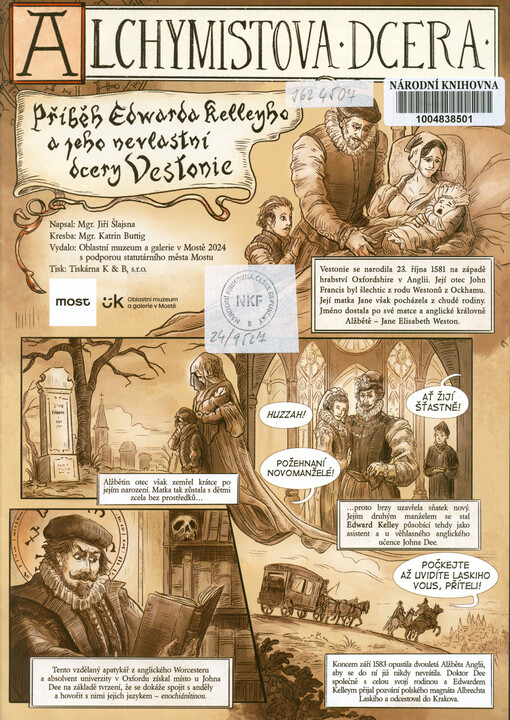 Alchymistova dcera : příběh Edwarda Kelleyho a jeho nevlastní dcery Vestonie