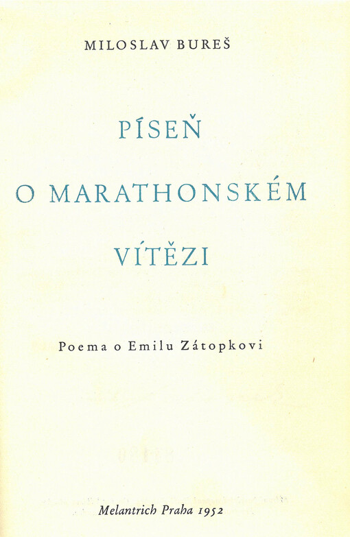 Píseň o marathonském vítězi