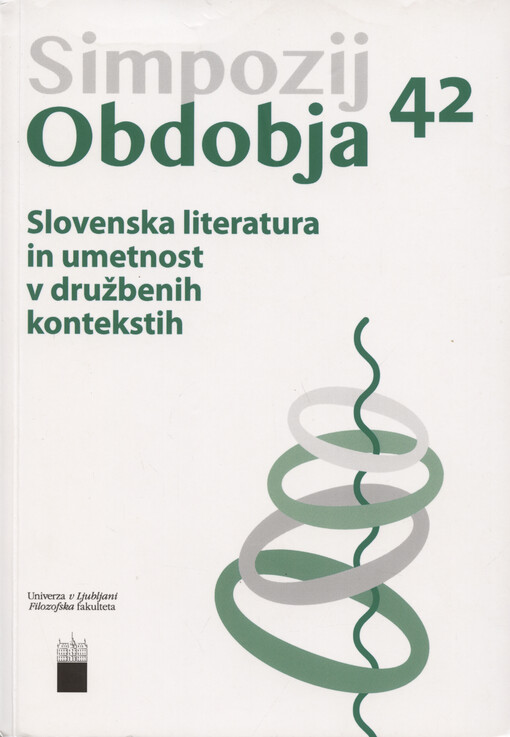 Slovenska literatura in umetnost v družbenih kontekstih