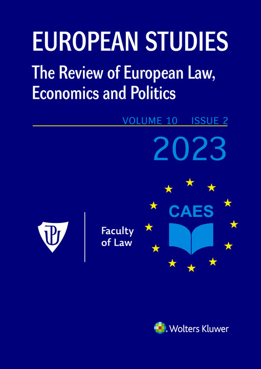 European studies : the review of European law, economics and politics