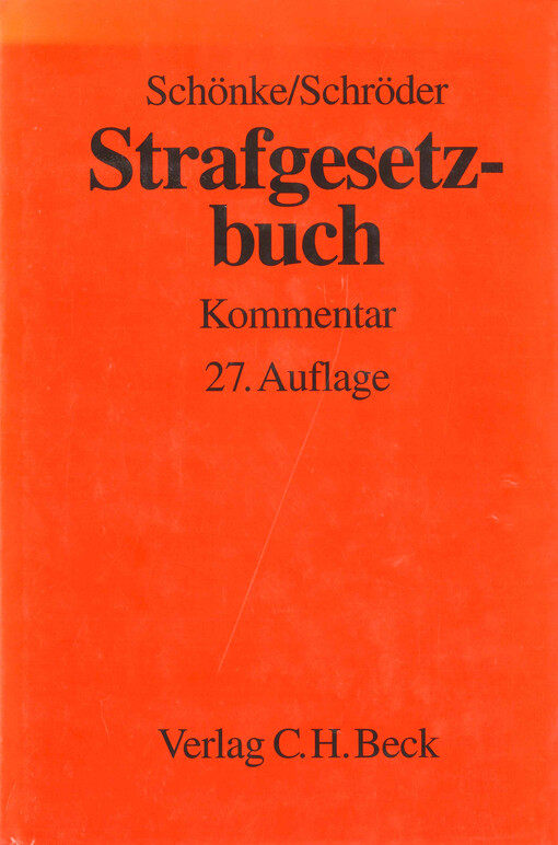 Strafgesetzbuch : Kommentar