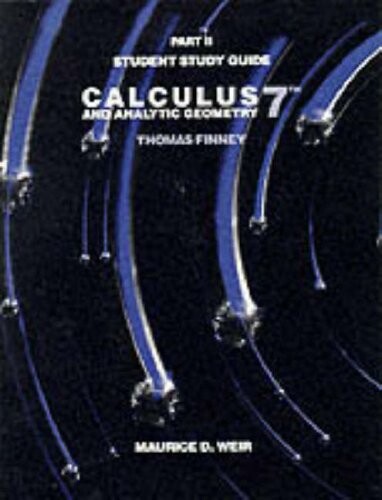 Calculus and Analytic Geometry. Part 2., Student study guide