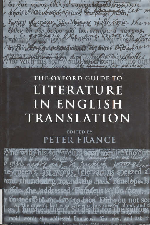 The Oxford guide to literature in English translation