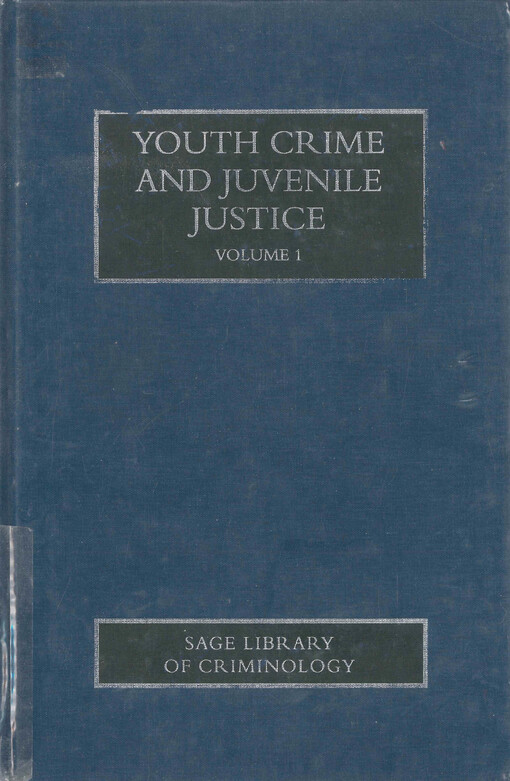 Youth crime and juvenile justice. Volume 1, The Youth problem