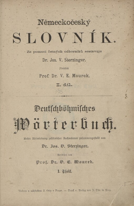 Německočeský slovník =Deutschböhmisches Wörterbuch
