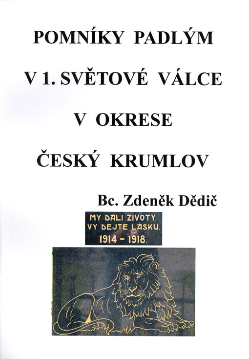 Pomníky padlým v 1. světové válce v okrese Český Krumlov
