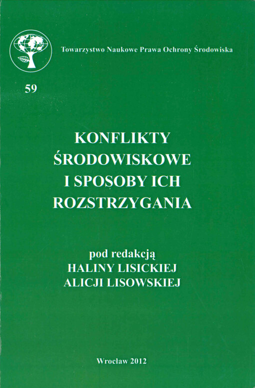 Konflikty środowiskowe i sposoby ich rozstrzygania