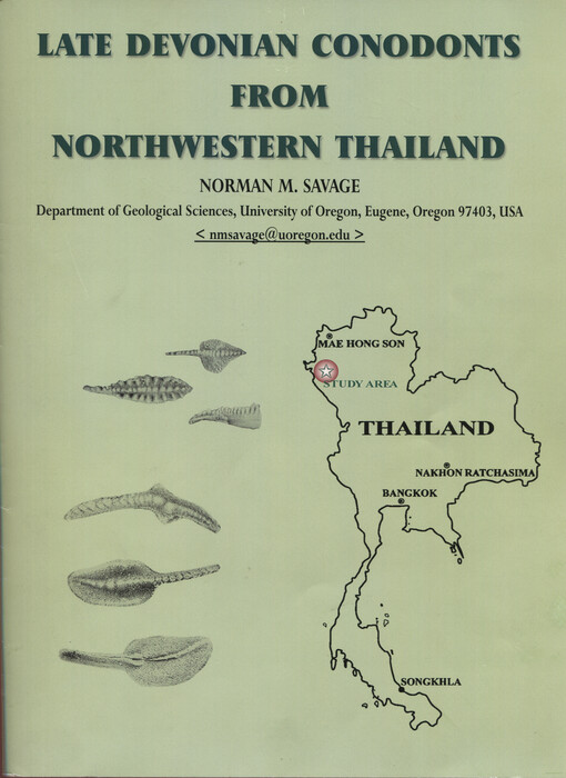 Late Devonian conodonts from northwestern Thailand