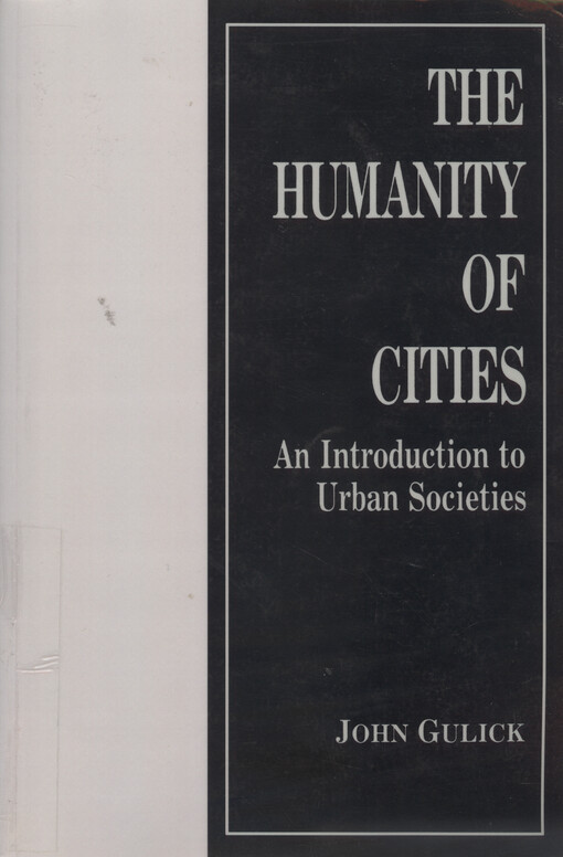 The humanity of cities : an introduction to urban societies