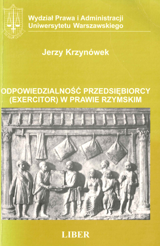 Odpowiedzialność przedsiębiorcy (exercitor) w prawie rzymskim