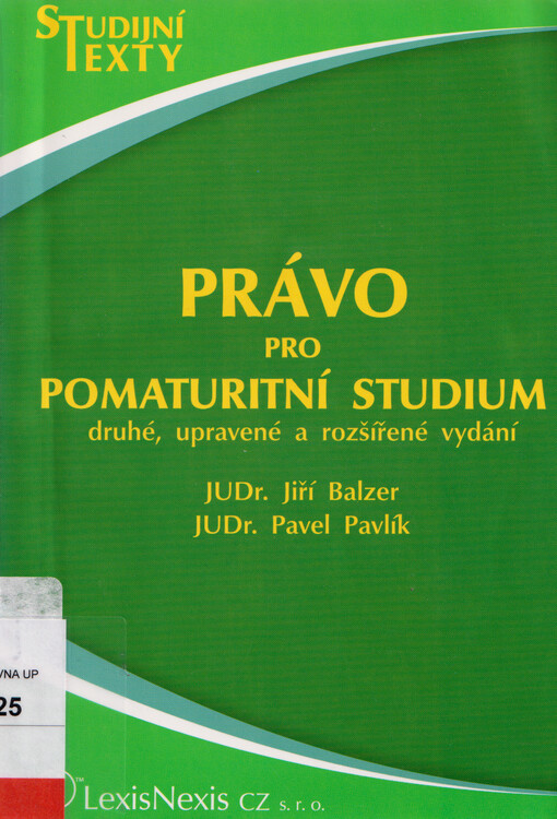 Právo pro pomaturitní studium