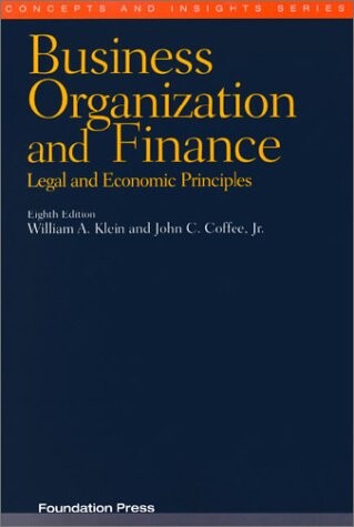 Business organization and finance legal and economic principles