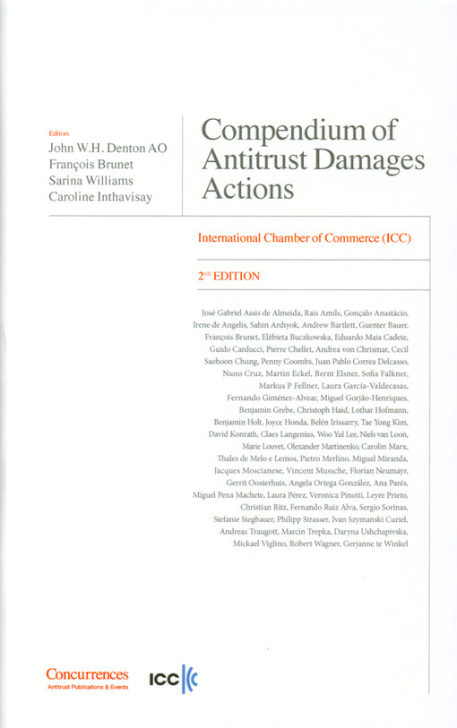 Compendium of antitrust damages actions : international chamber of commerce (ICC)
